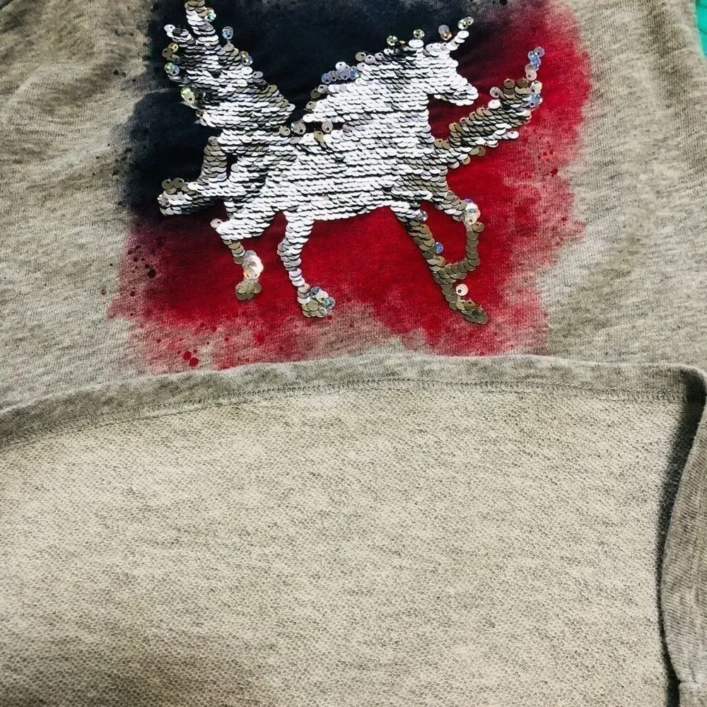 ‎Justice Unicorn Flip-sequin Dress